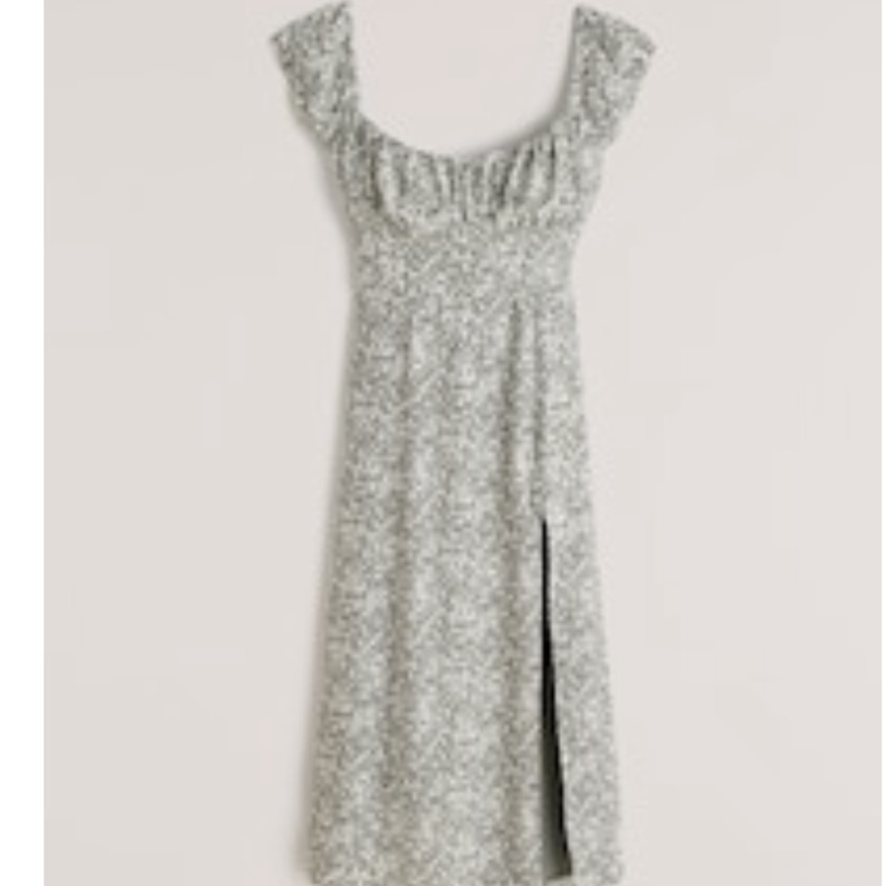 Abercrombie and Fitch Cap Sleeve Scoopneck Midi Dress